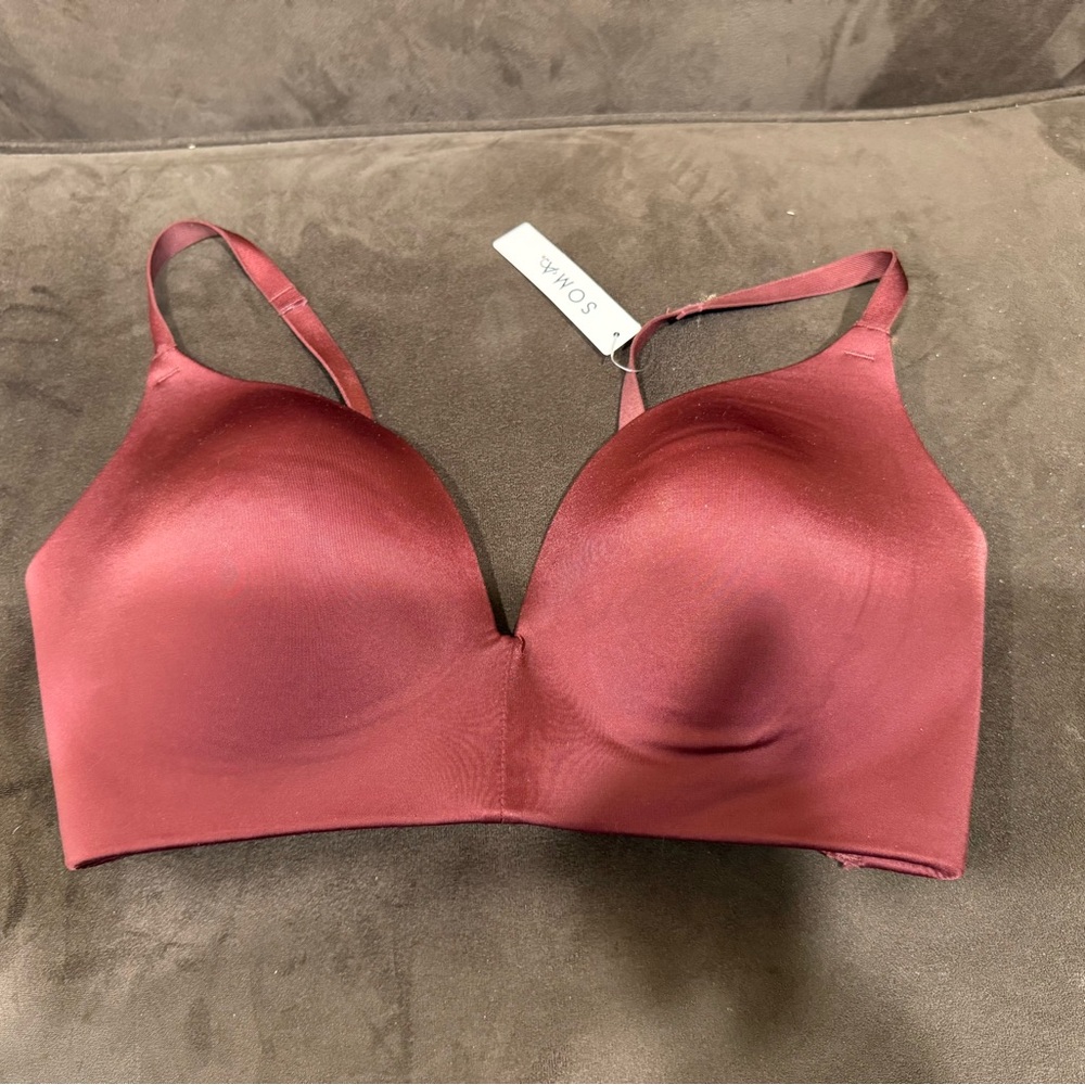 Soma Women's Wireless Push-up Bra Vermillion 34DD